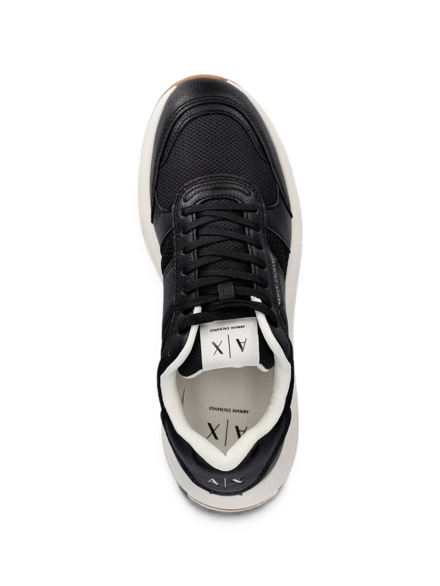 logo-print panelled sneakers 7