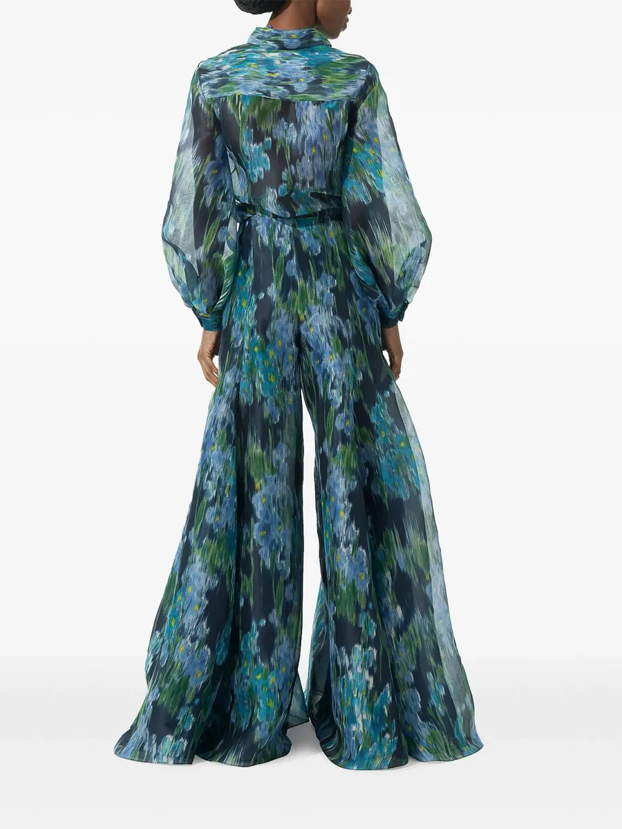 floral-print puff-sleeve blouse 6