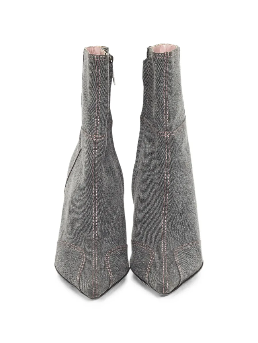 pointed-toe heeled ankle boots 8