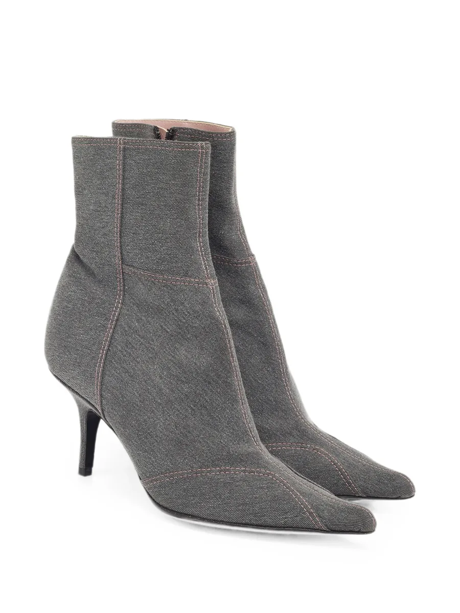 pointed-toe heeled ankle boots 9