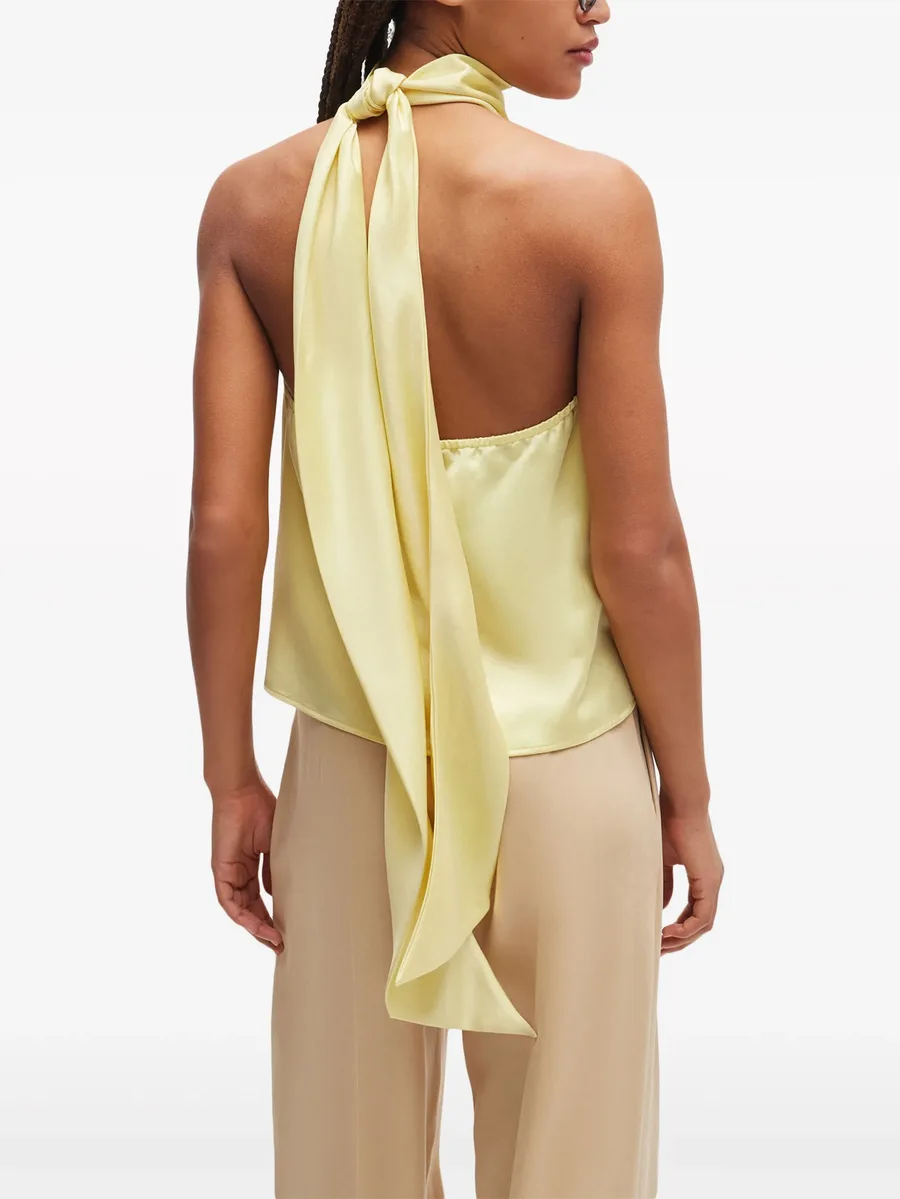 halterneck satin blouse 7