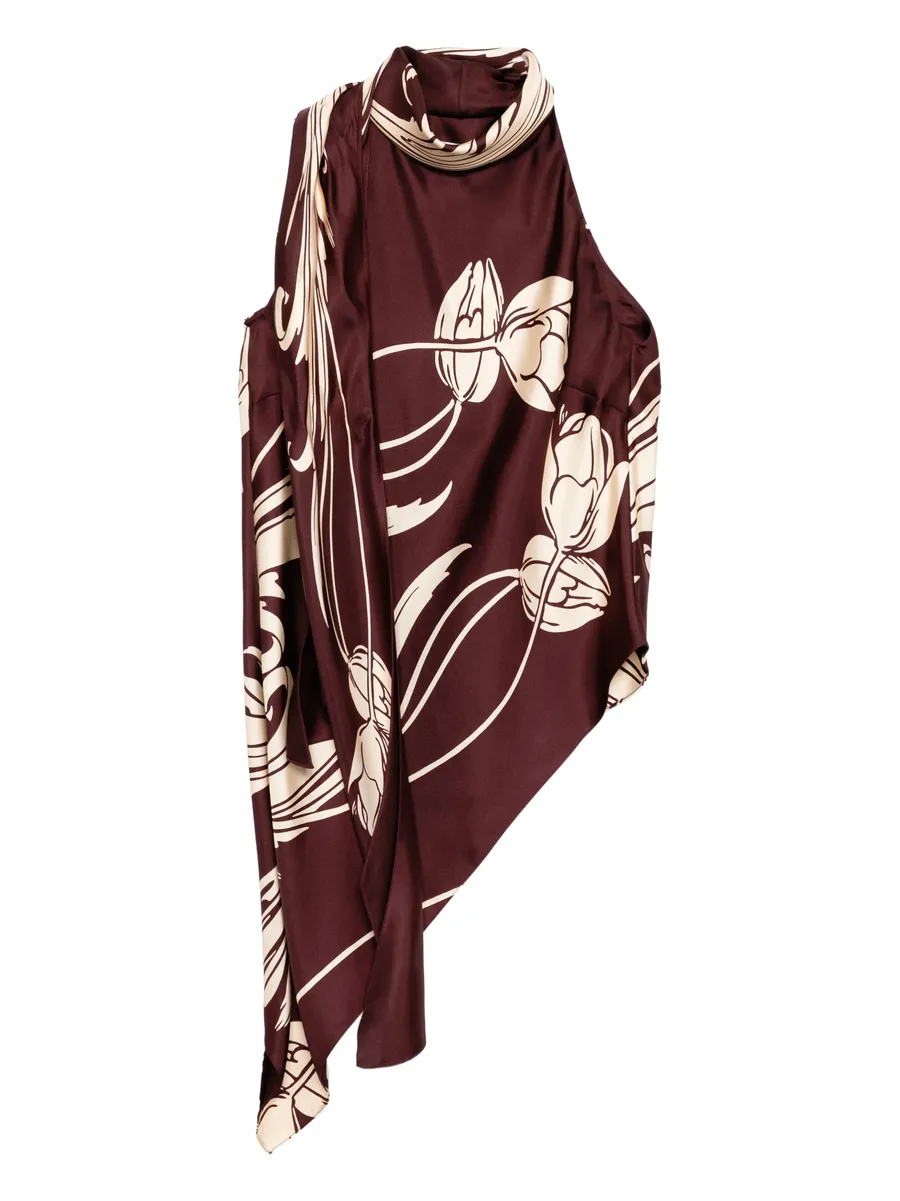 draped scarf top 1