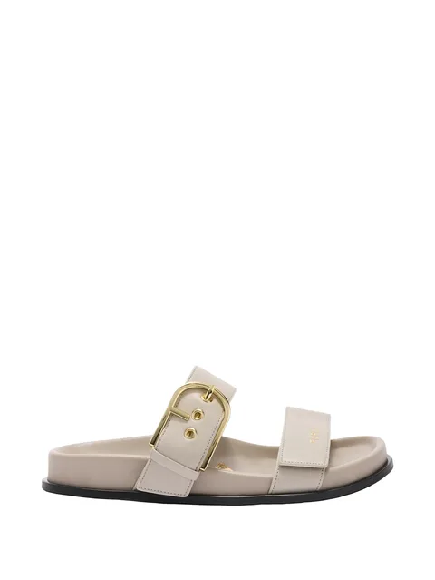 Solea buckle strap leather sandals