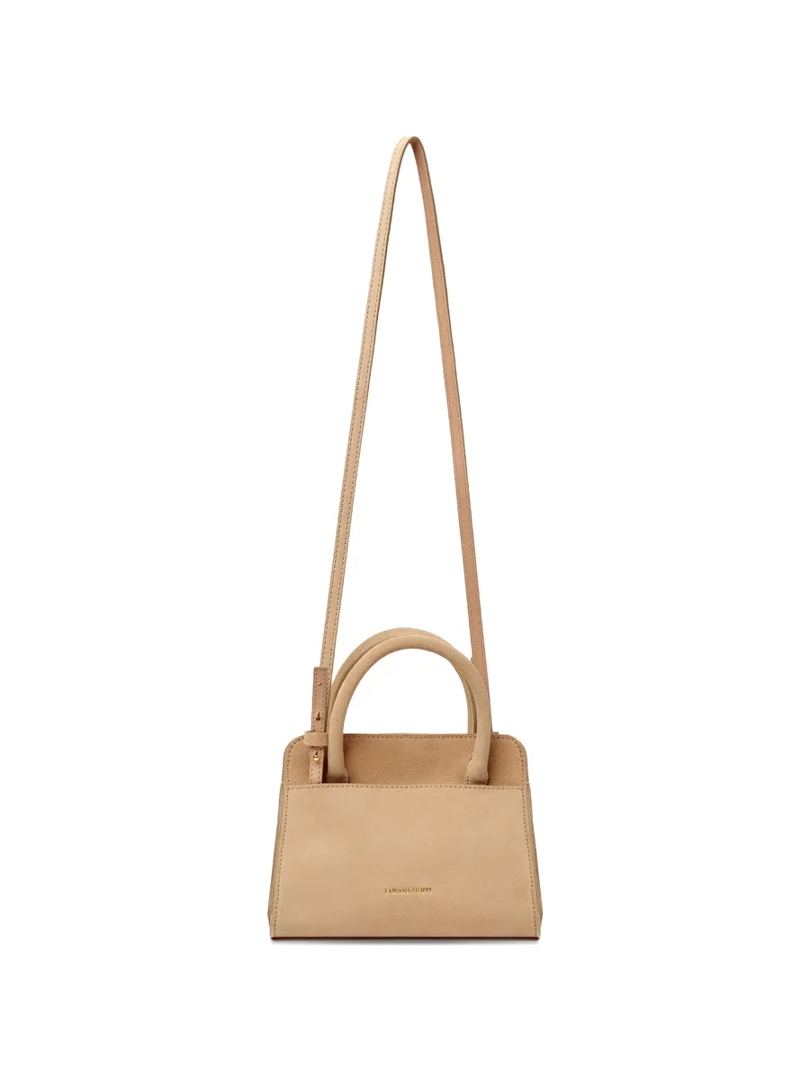 turn-lock suede tote bag 5