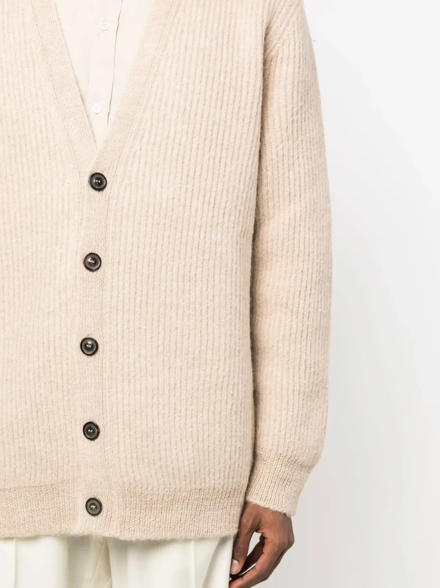 V-neck alpaca-blend cardigan 10
