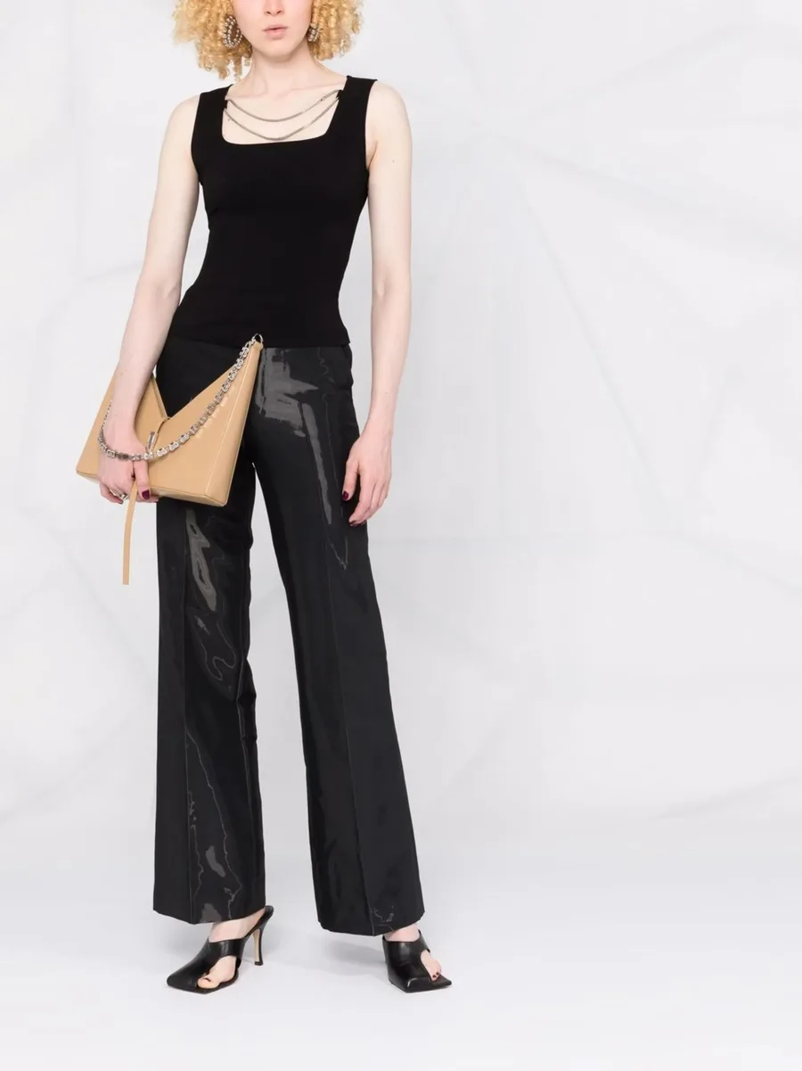 chain-detail sleeveless blouse 4