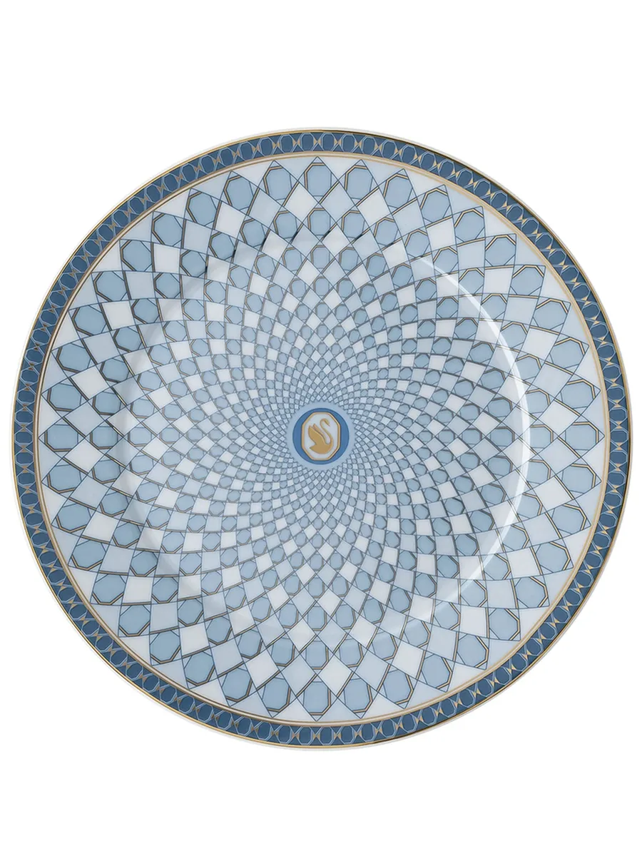 тарелка Signum Azure из коллаборации с Swarovski 1