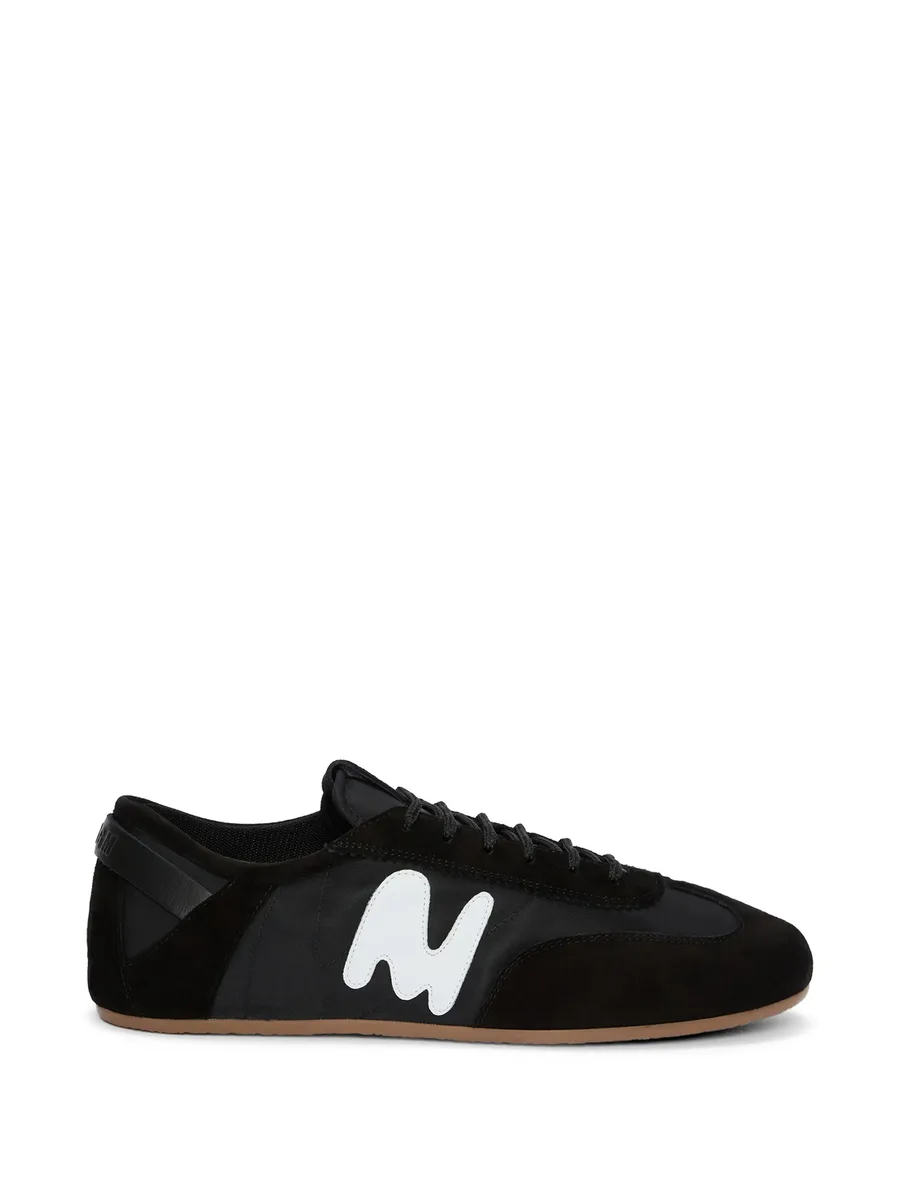appliqué lace-up sneakers 1