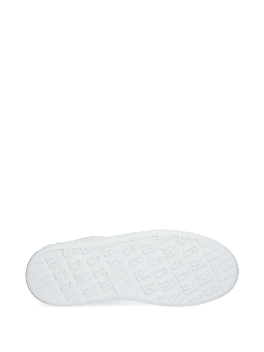 logo-plaque leather sneakers 9