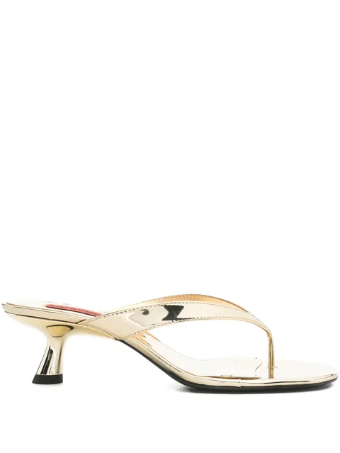 thong heel sandals