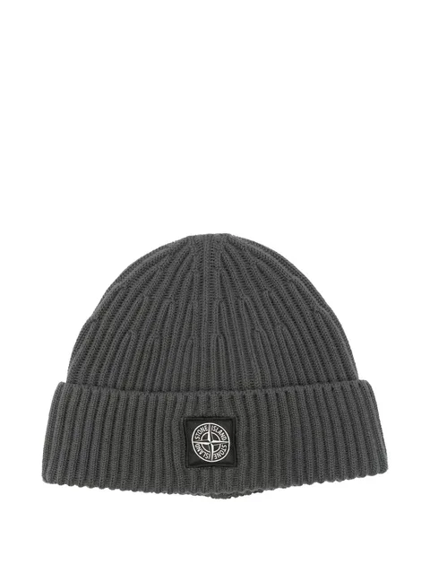 Compass-patch beanie