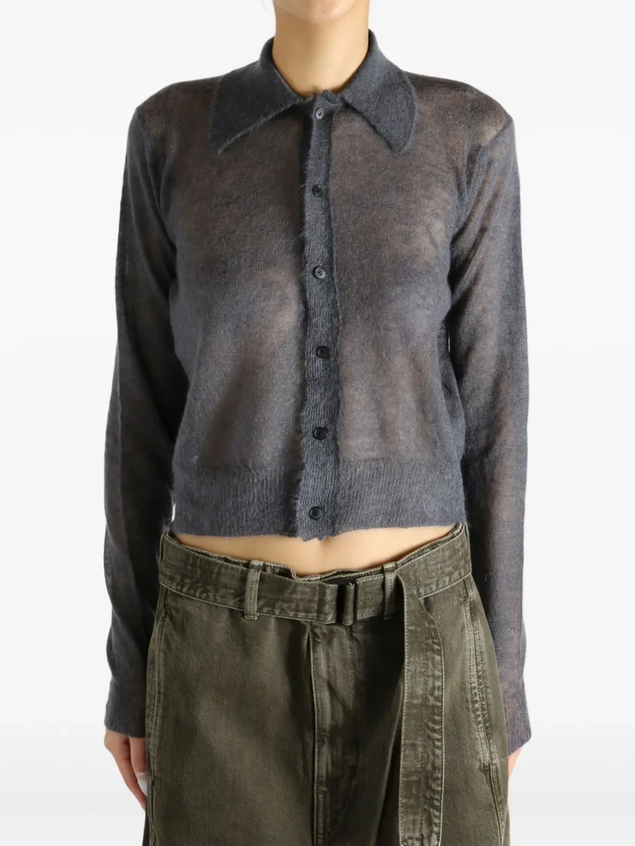 buttoned collared cardigan 4