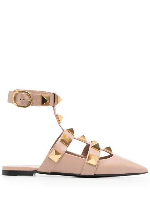 Roman Stud ballerina shoes