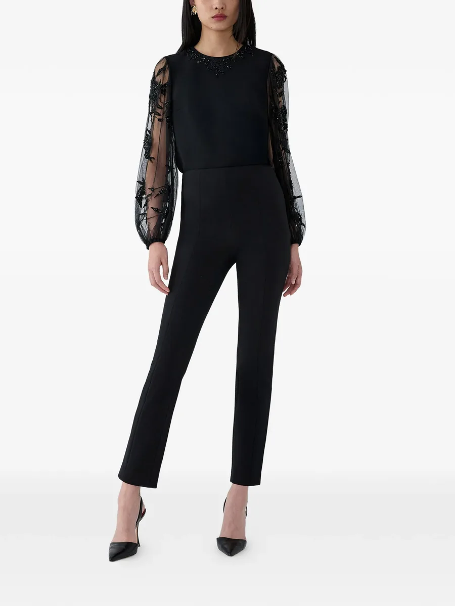 embroidered puff-sleeve top 4