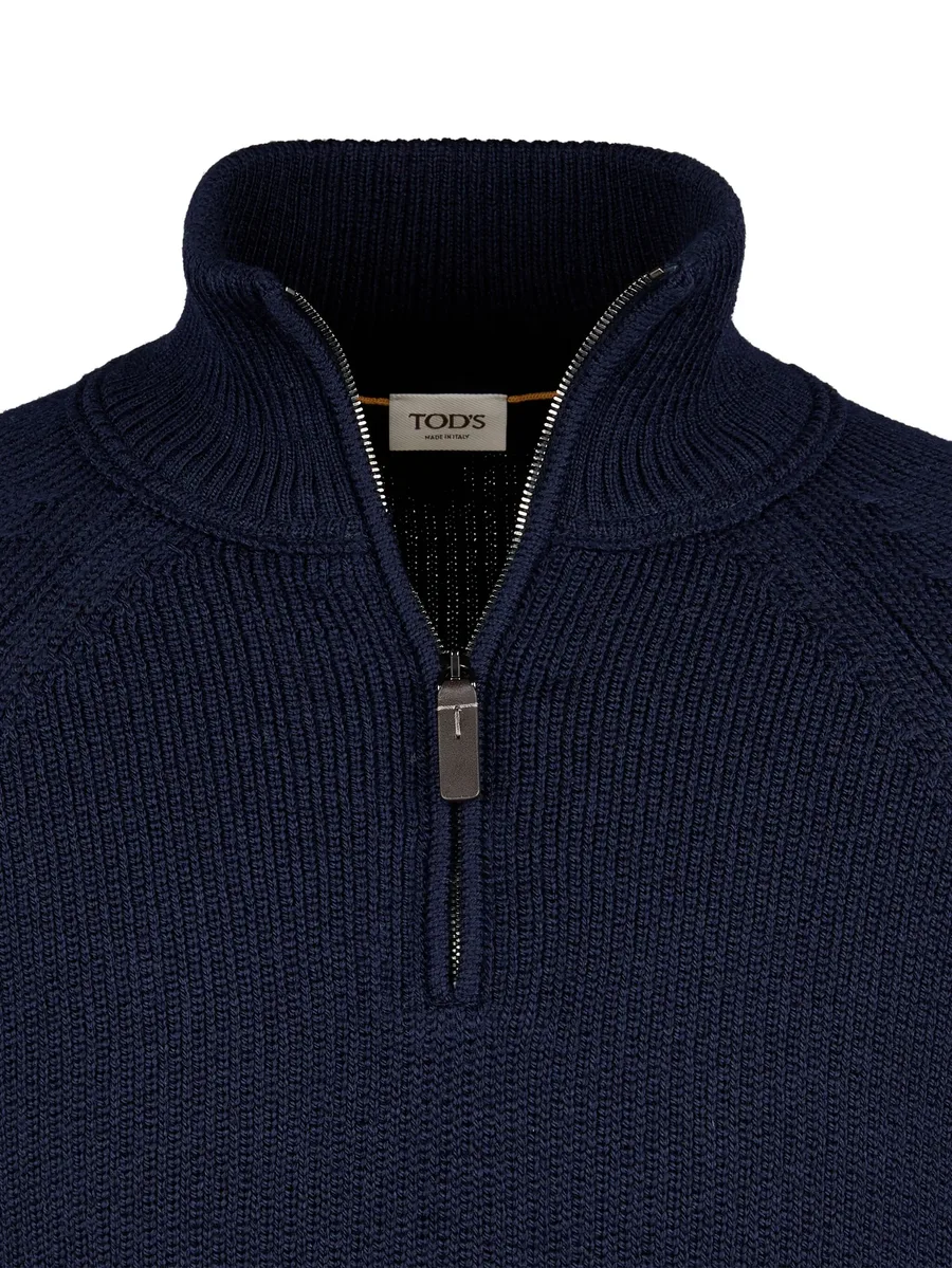 high-neck half-zip sweater 3