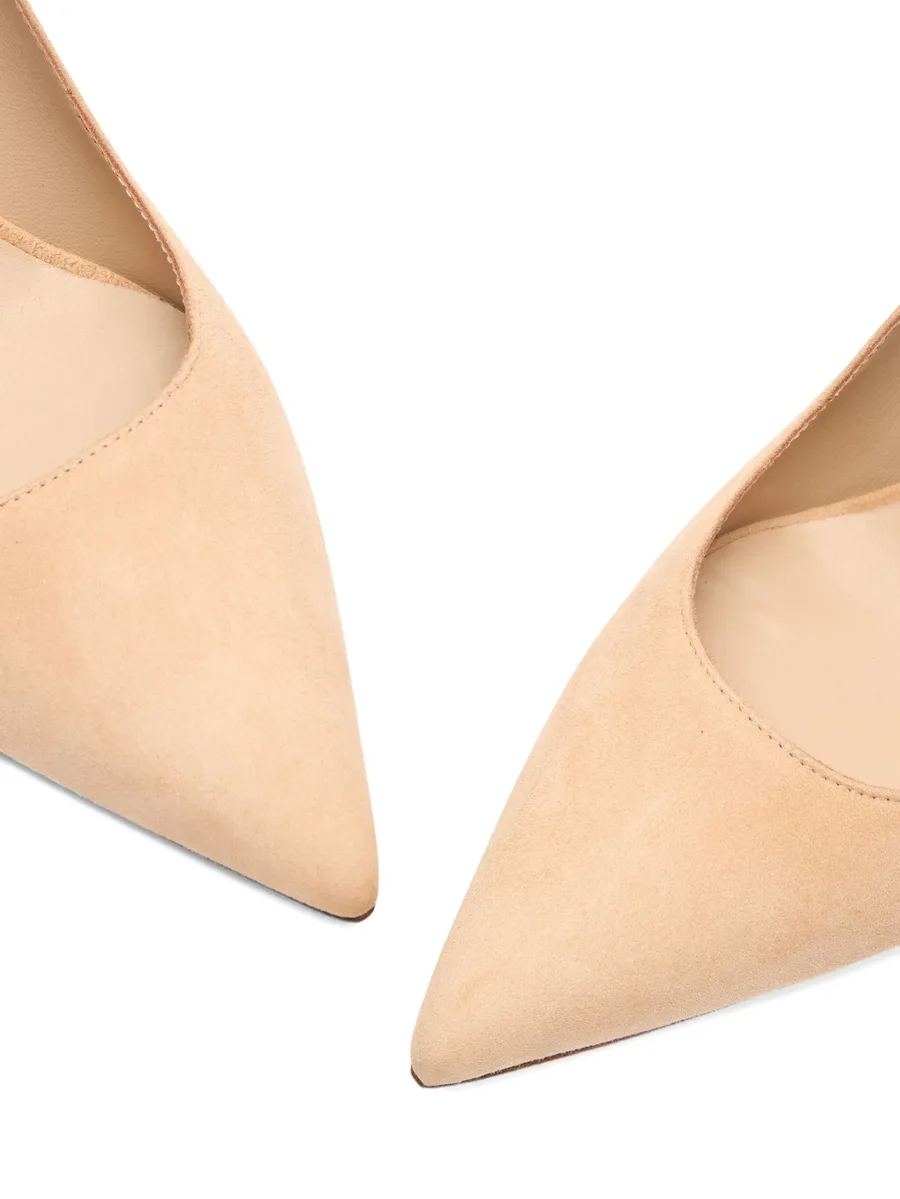 85MM Stuart Power pointed-toe suede pumps 7