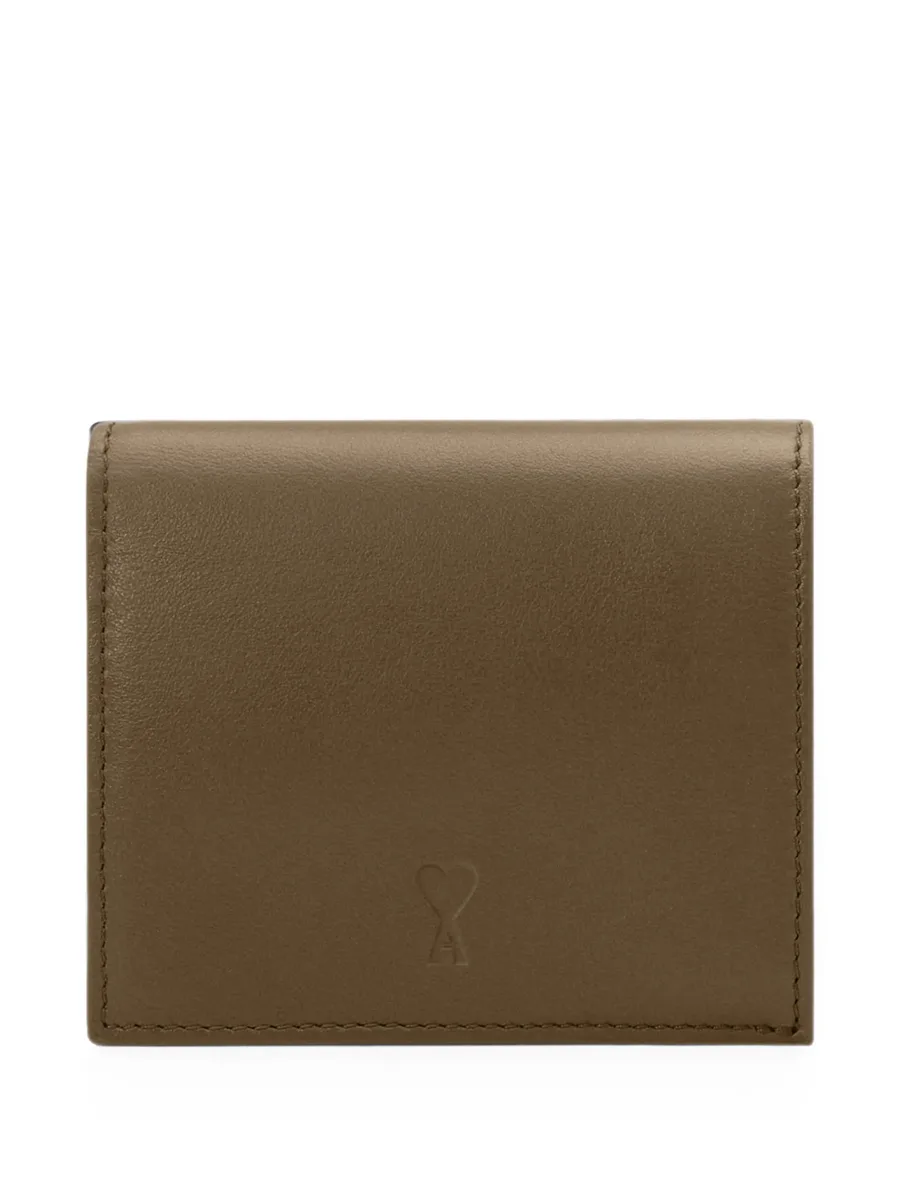 cowhide-leather bifold wallet with Ami de Coeur 1