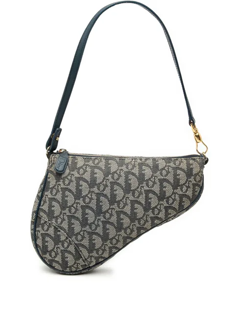 сумка на плечо Mini Diorissimo Canvas Saddle Pochette (2001 год)