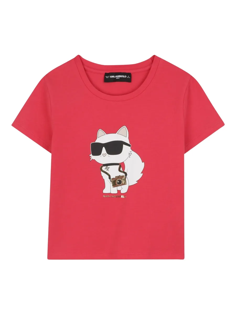 футболка с принтом Choupette 1