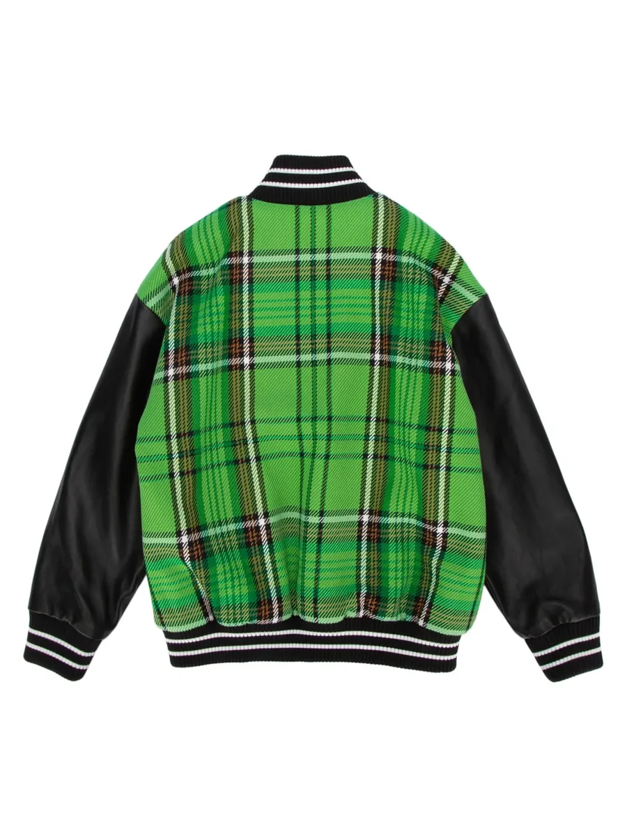 Checked pattern bomber jacket 3