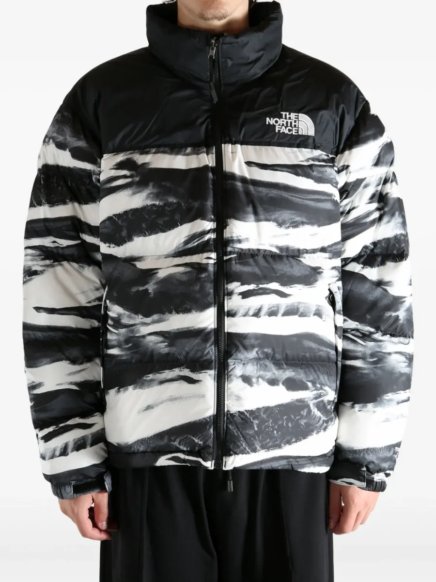 wave-print puffer jacket 4