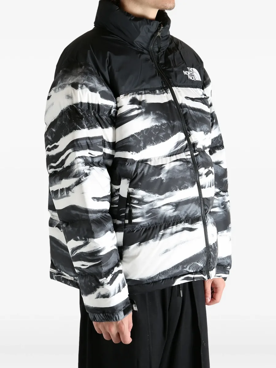 wave-print puffer jacket 5
