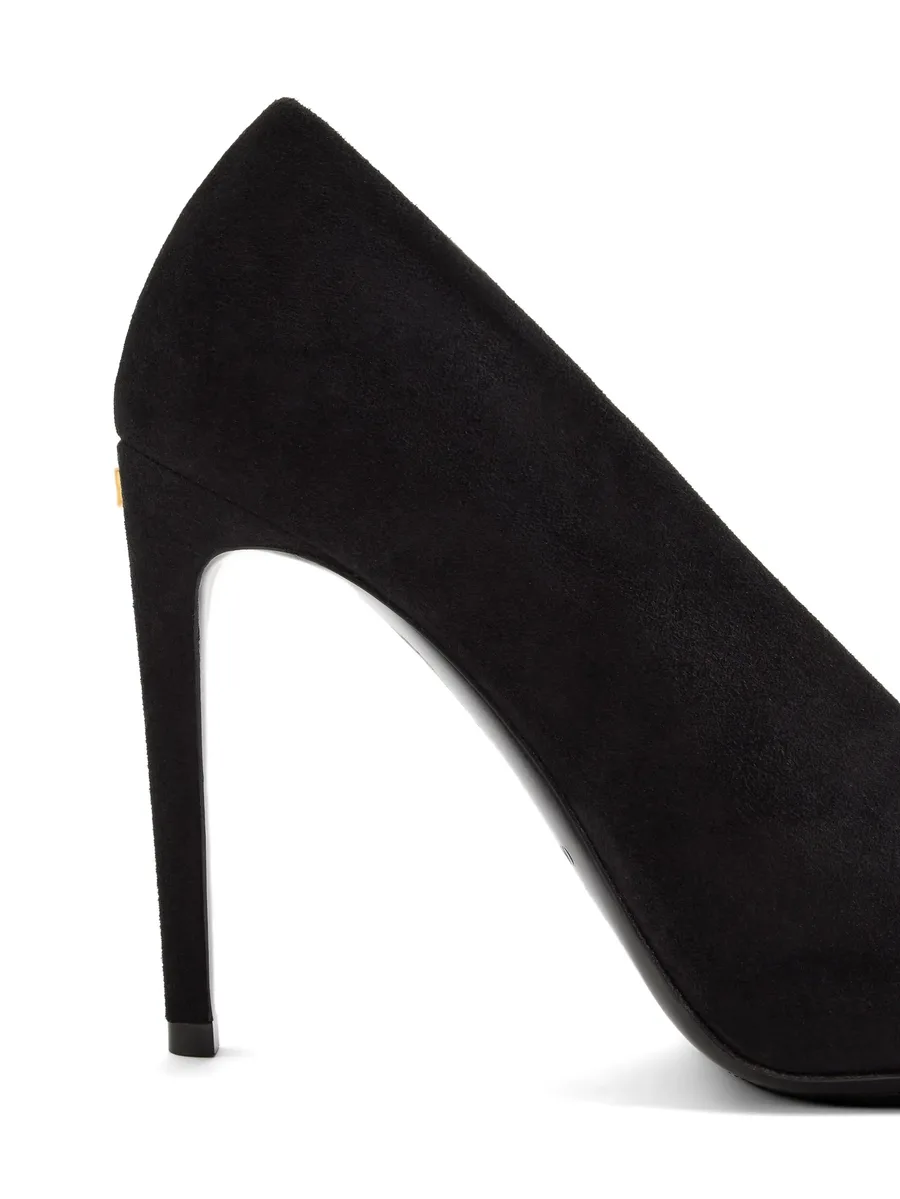 open toe Révélé suede pumps 105mm 11