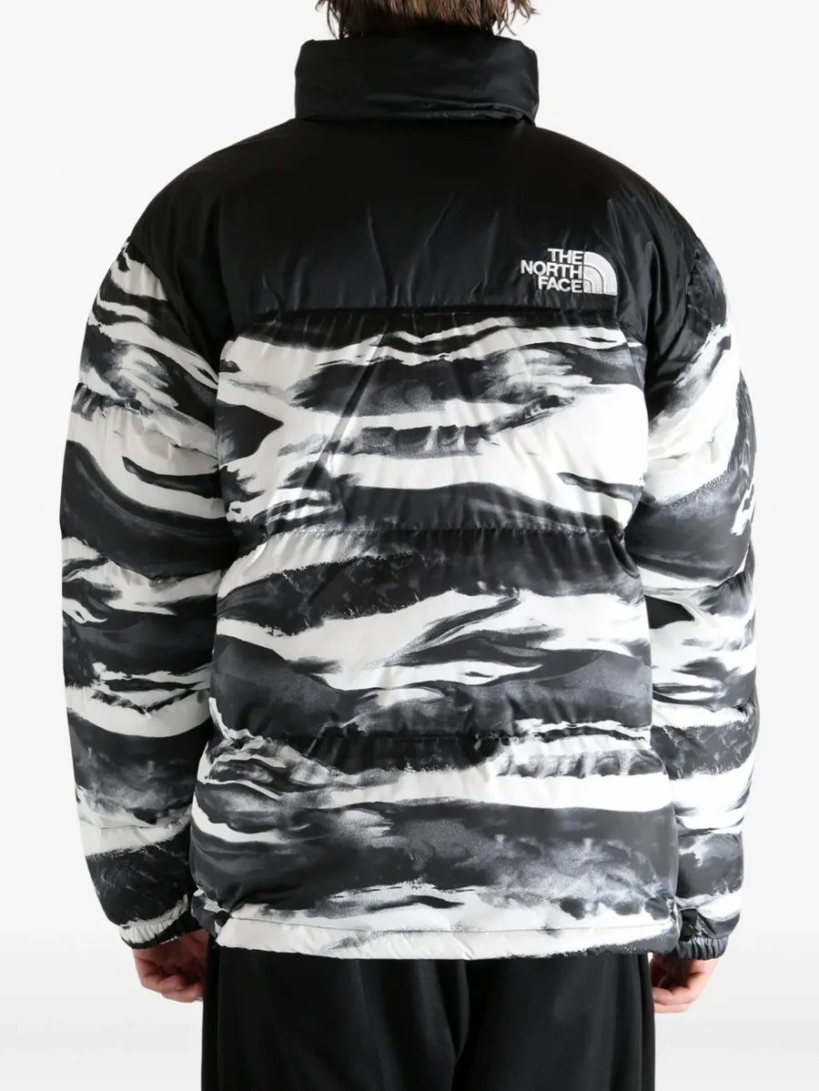 wave-print puffer jacket 7