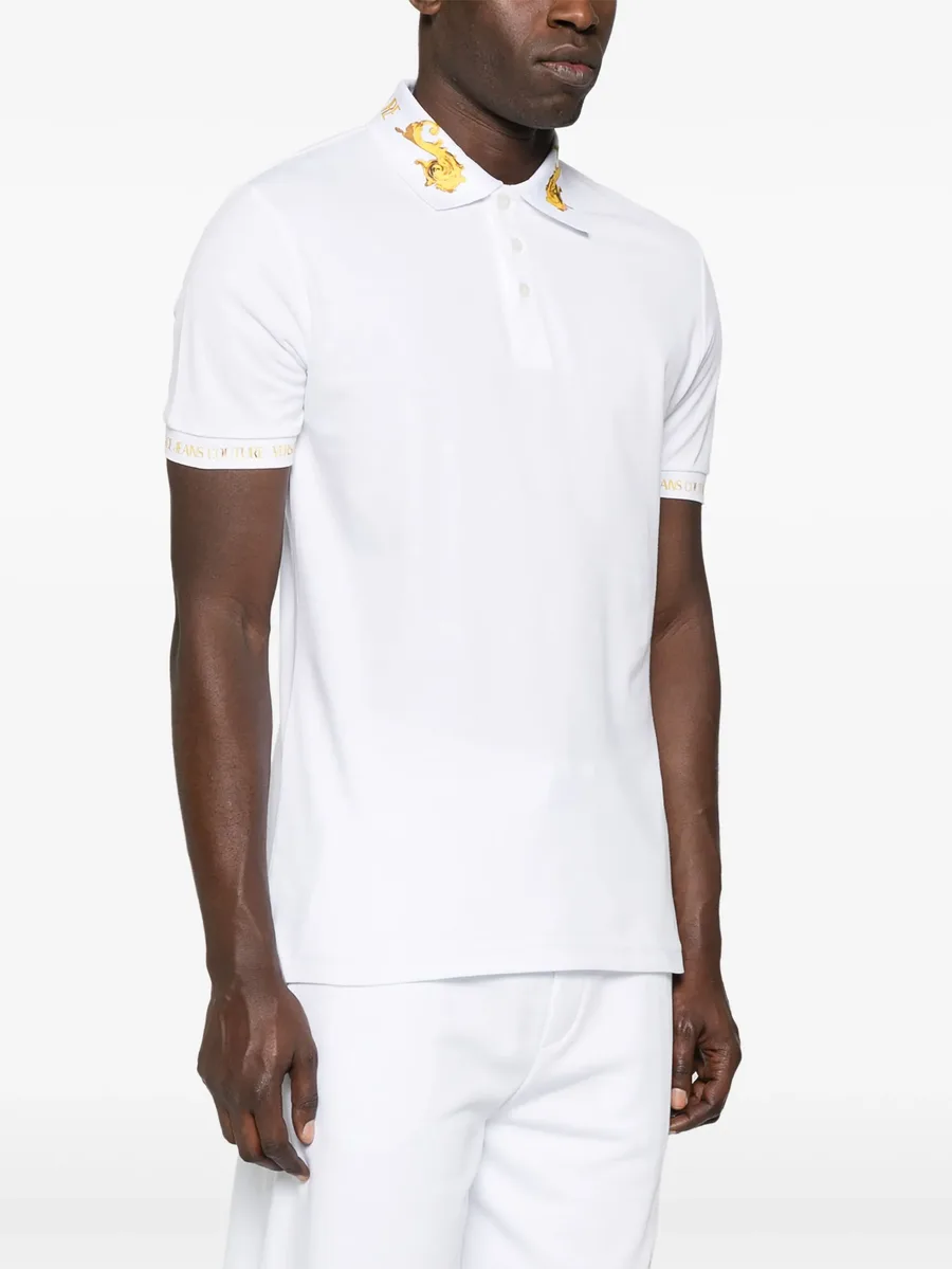 Watercolor Couture-print polo shirt 5