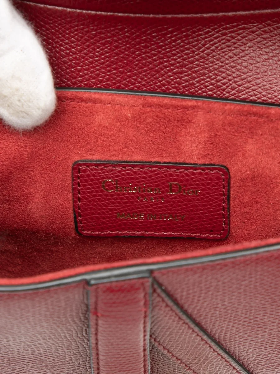 сумка-сэтчел Mini Grained Calfskin Saddle Bag (2019 год) 12