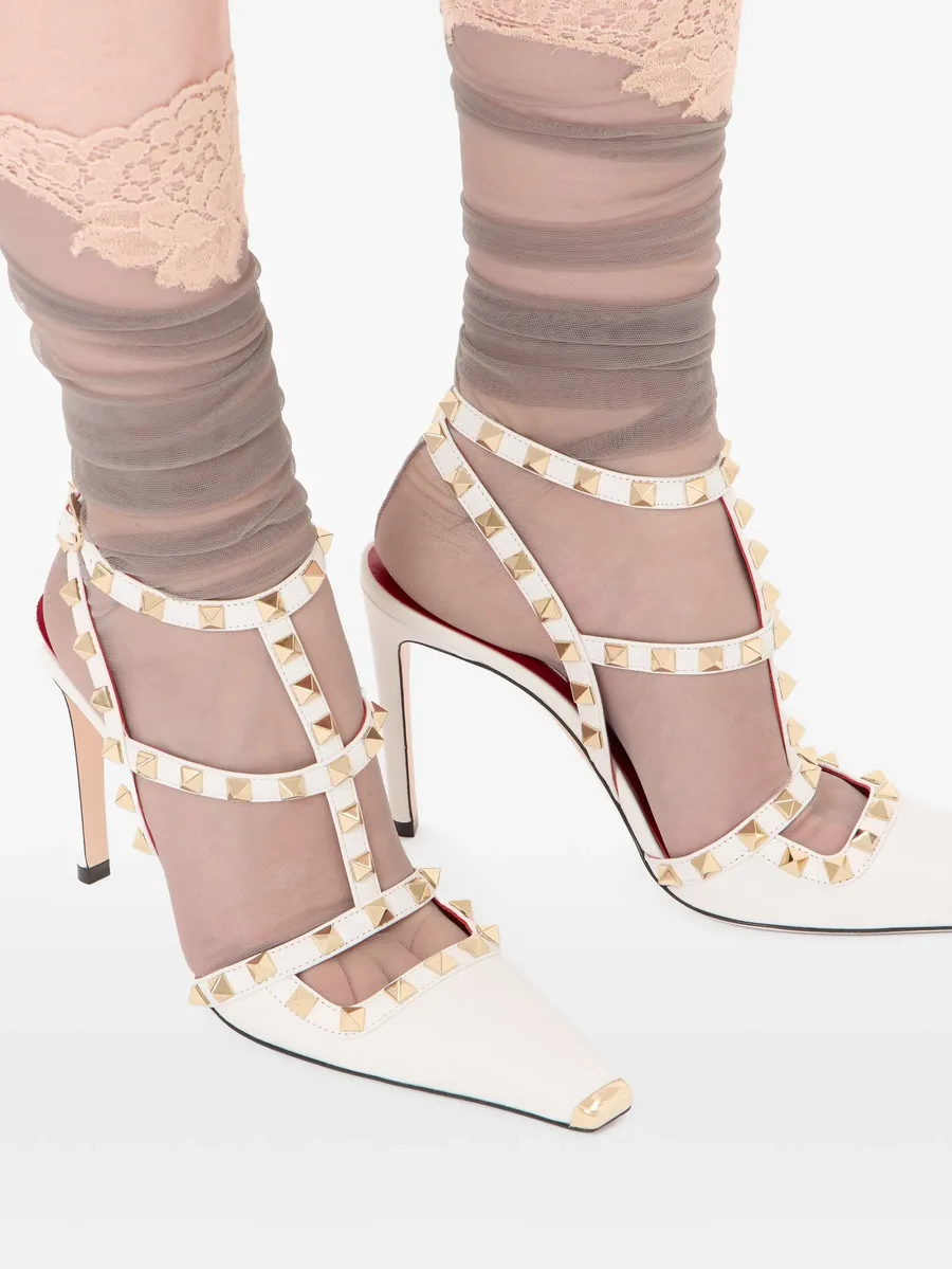 Rockstud kidskin pumps 100mm 13