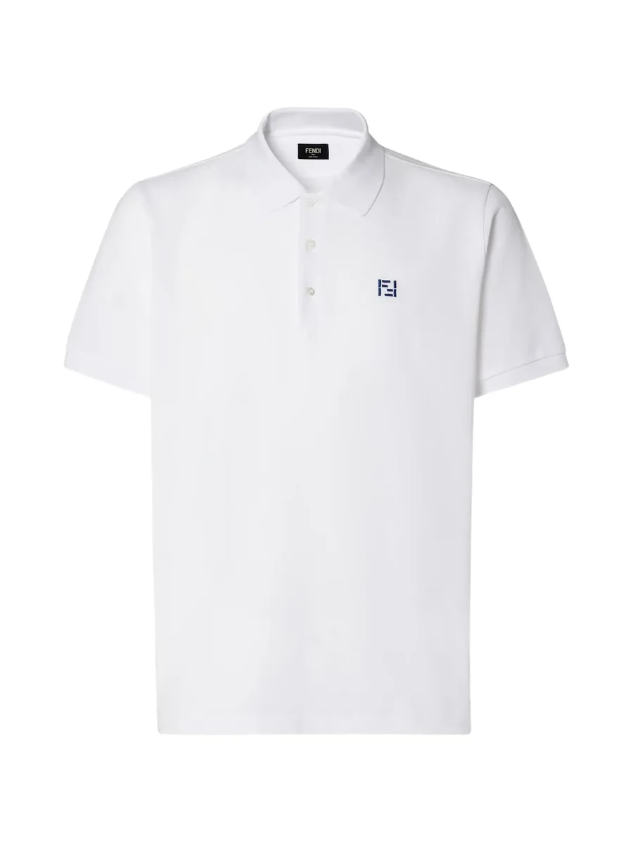 white logo polo shirt 1