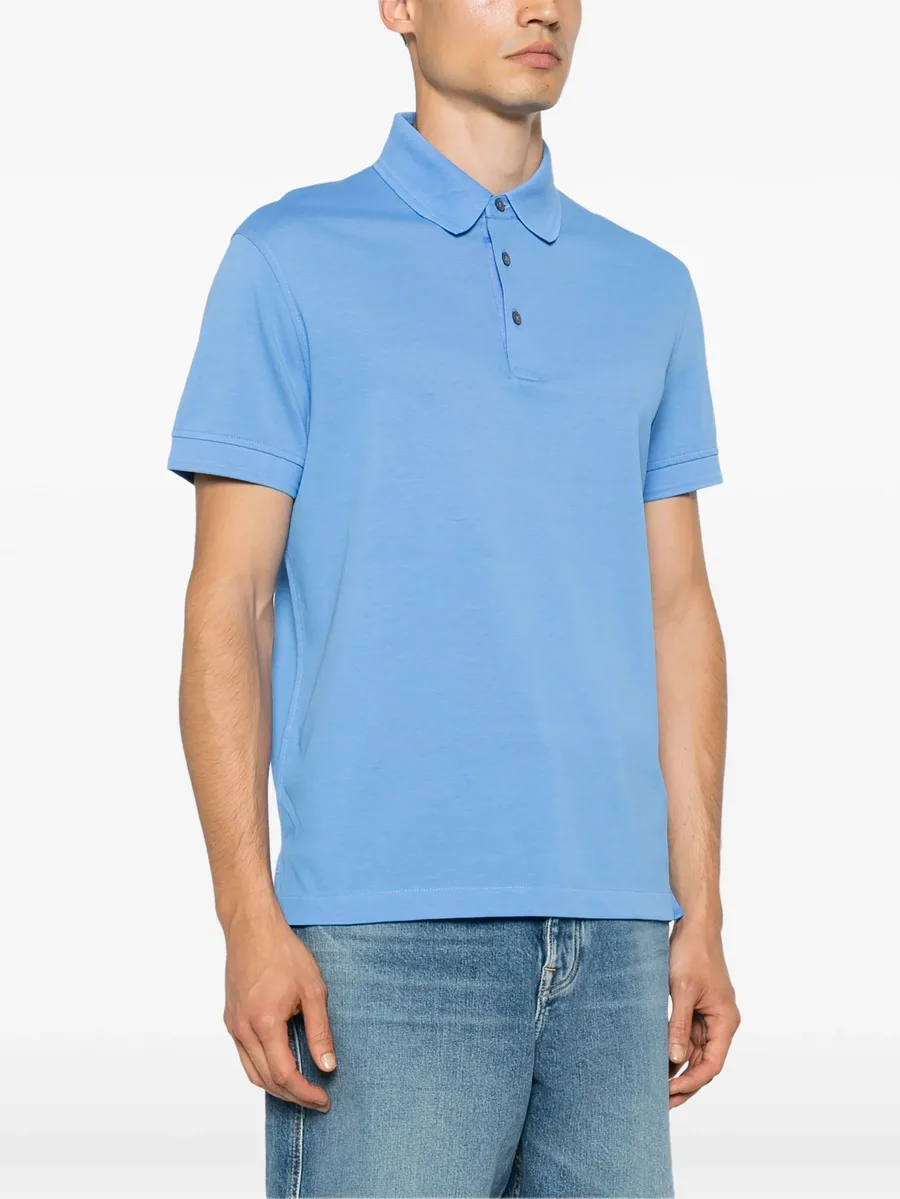 logo-embroidered piqué polo shirt 5