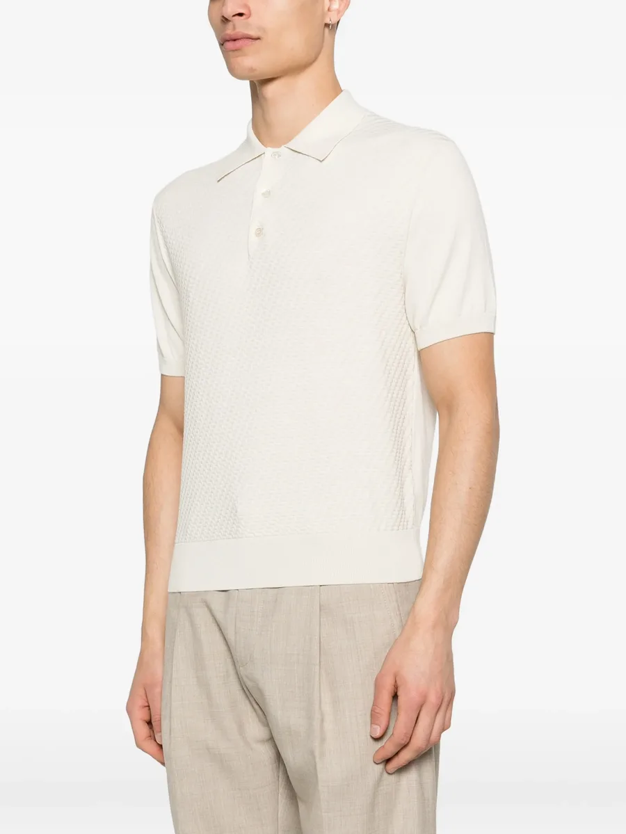 textured polo shirt 5
