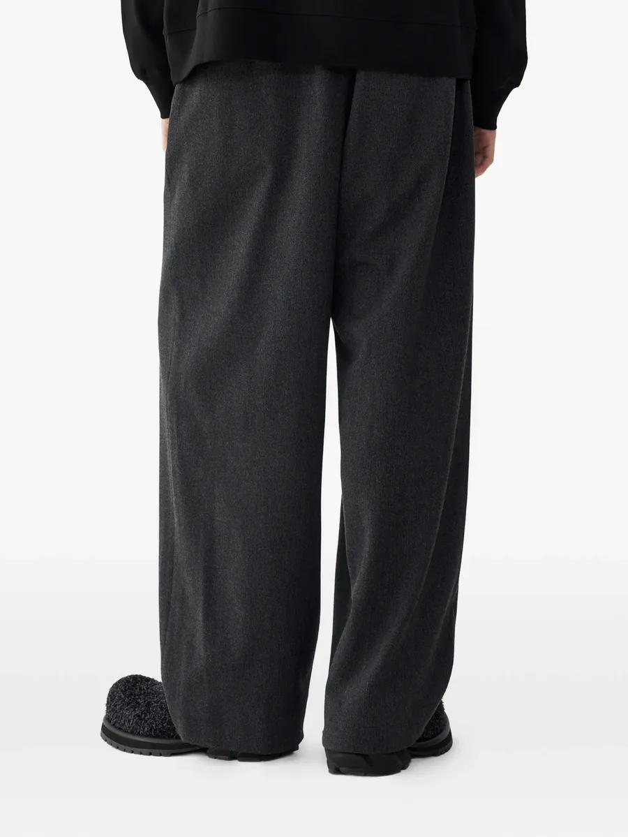 houndstooth pattern pleated trousers 6