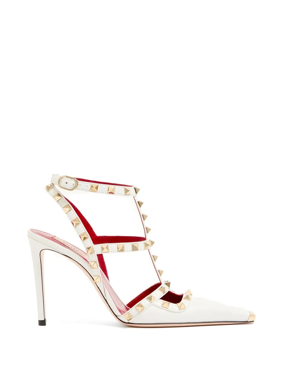Rockstud kidskin pumps 100mm 1