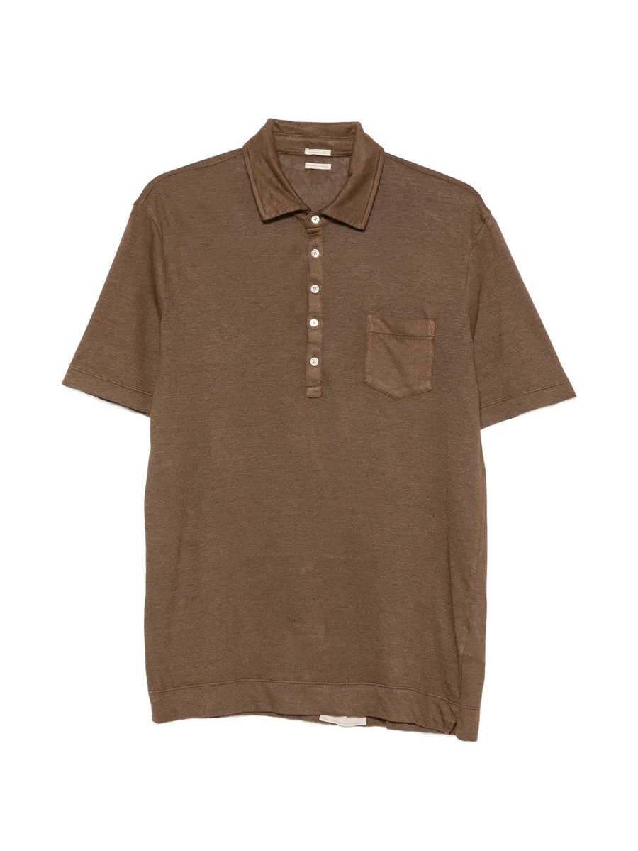 Wembley chest-pocket button-up polo shirt 1