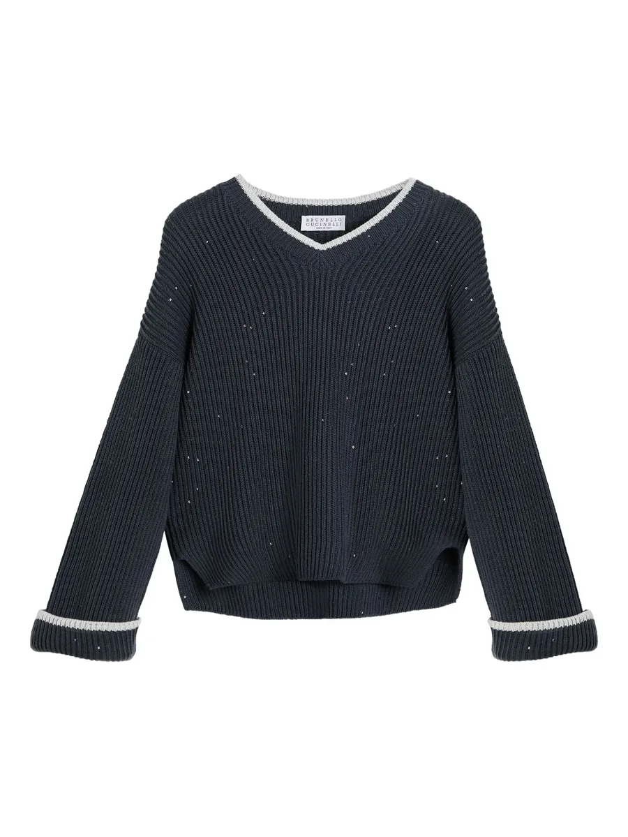 джемпер с пайетками 1
