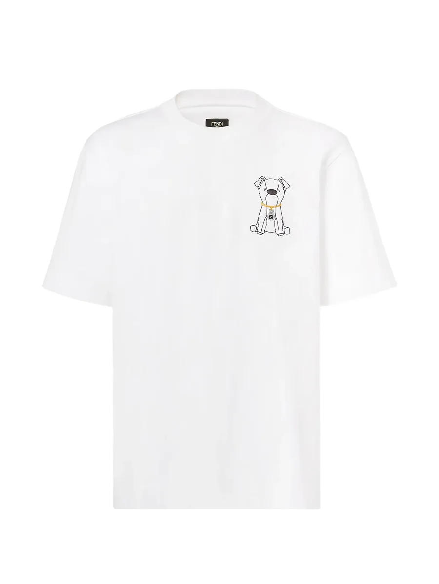 dog graphic T-shirt 1
