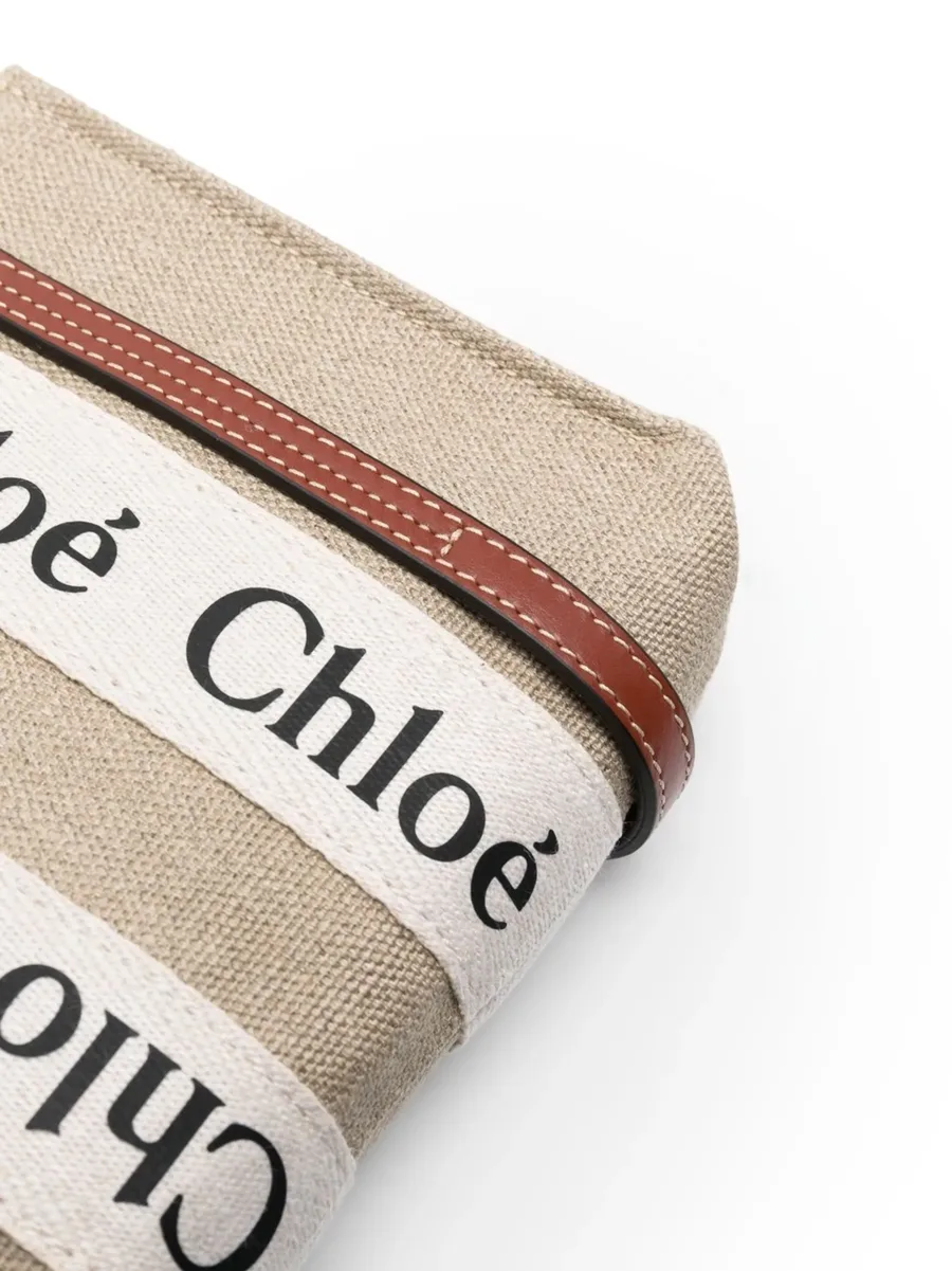 mini Woody linen tote bag 9