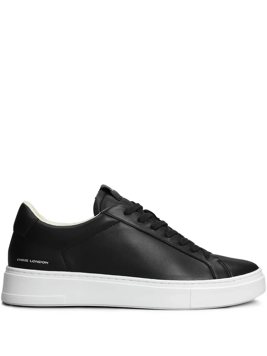leather low-top sneakers 1
