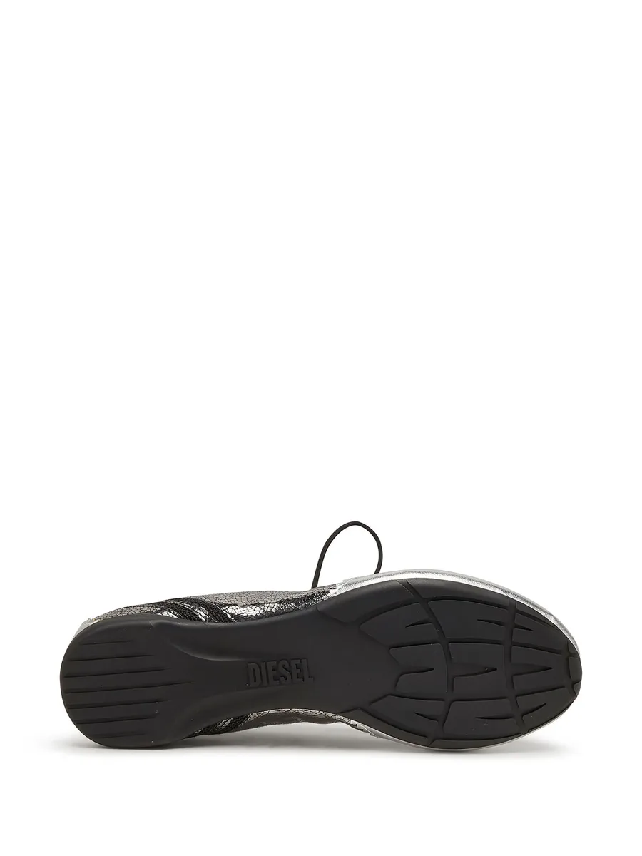 D-Mile-metallic lace-up ballet flats 8
