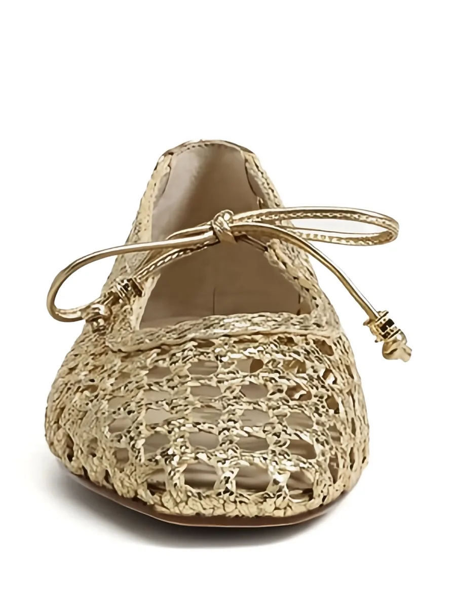 Marcie woven tie ballet flats 3