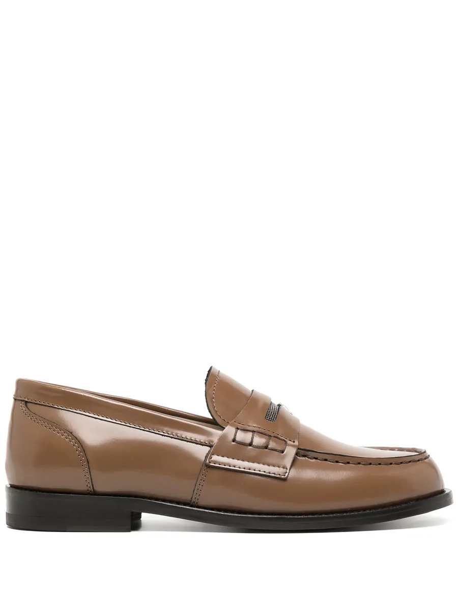 slip-on leather loafers 1
