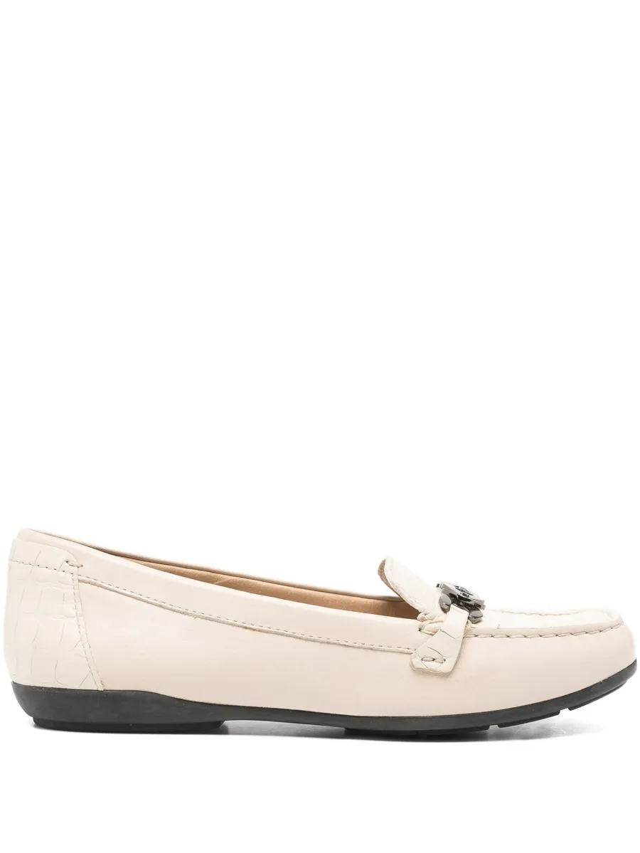 Annytah chain-detail embossed loafers 1