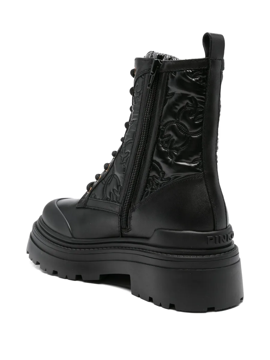 50mm quilted lace-up boots 6
