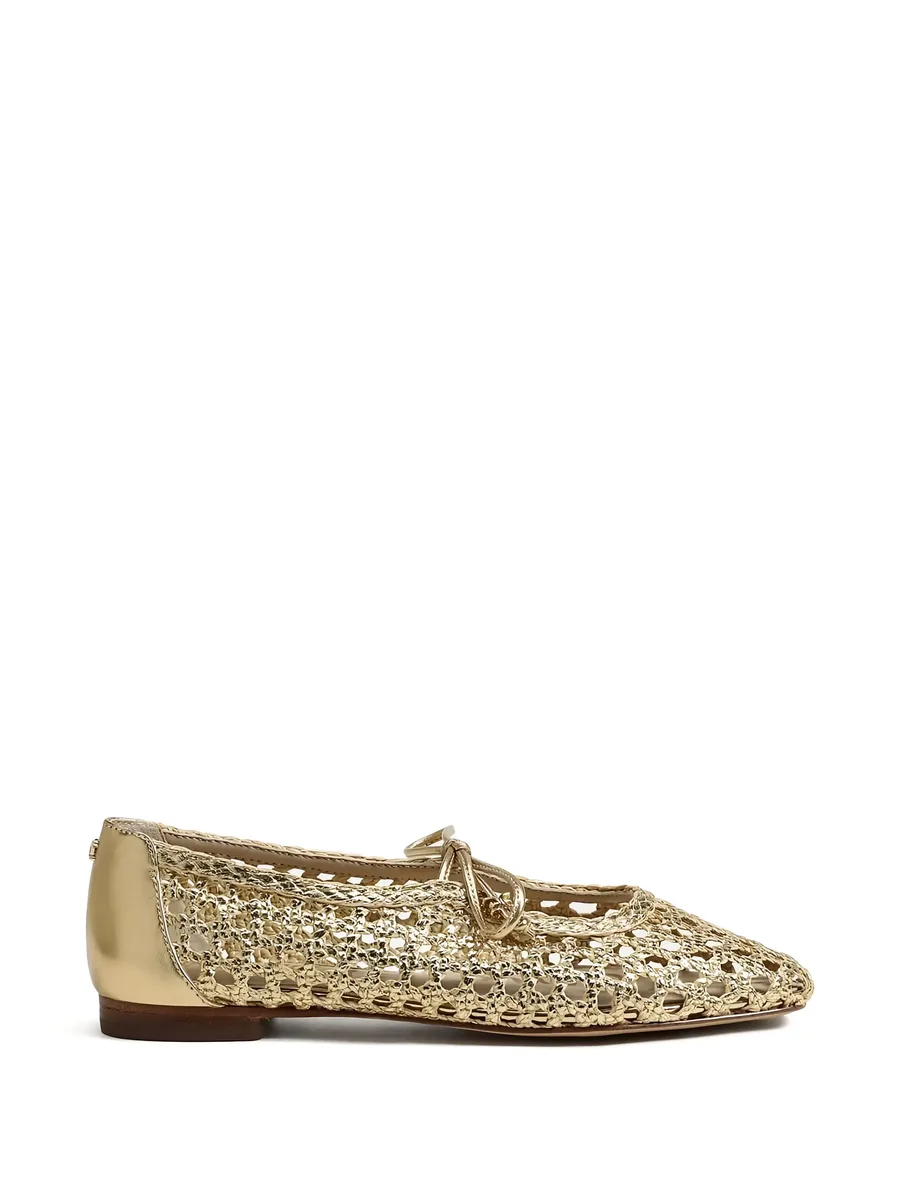 Marcie woven tie ballet flats 1