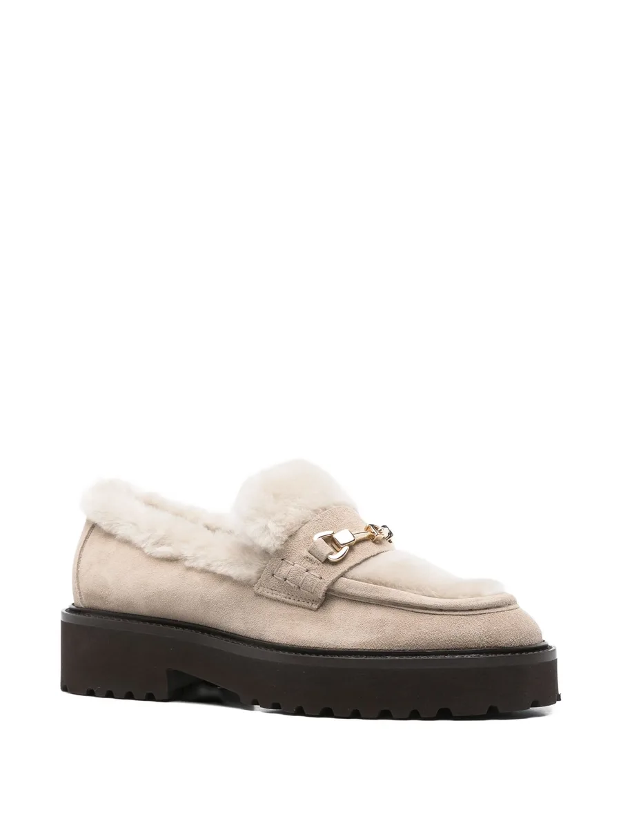 40mm shearling platform loafers 3