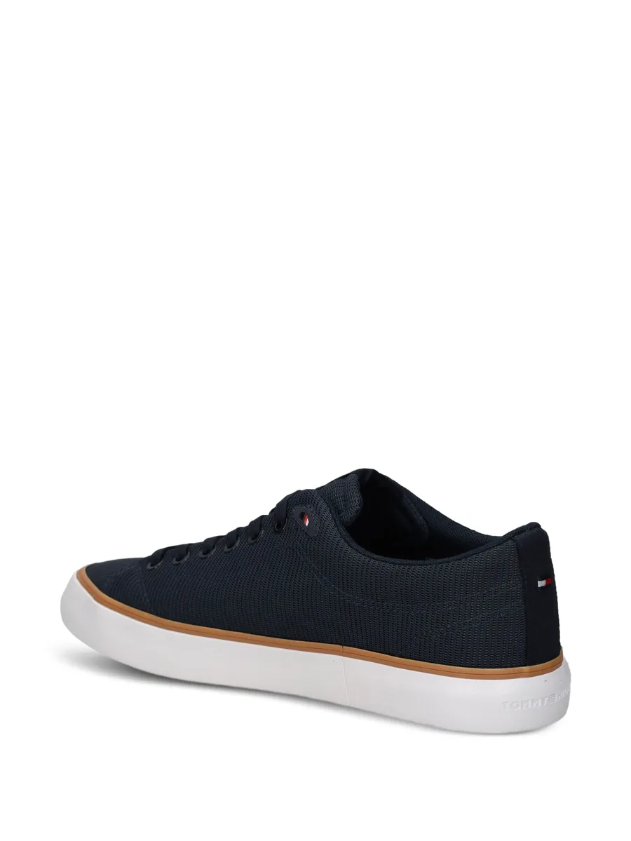 textured lace-up sneakers 7