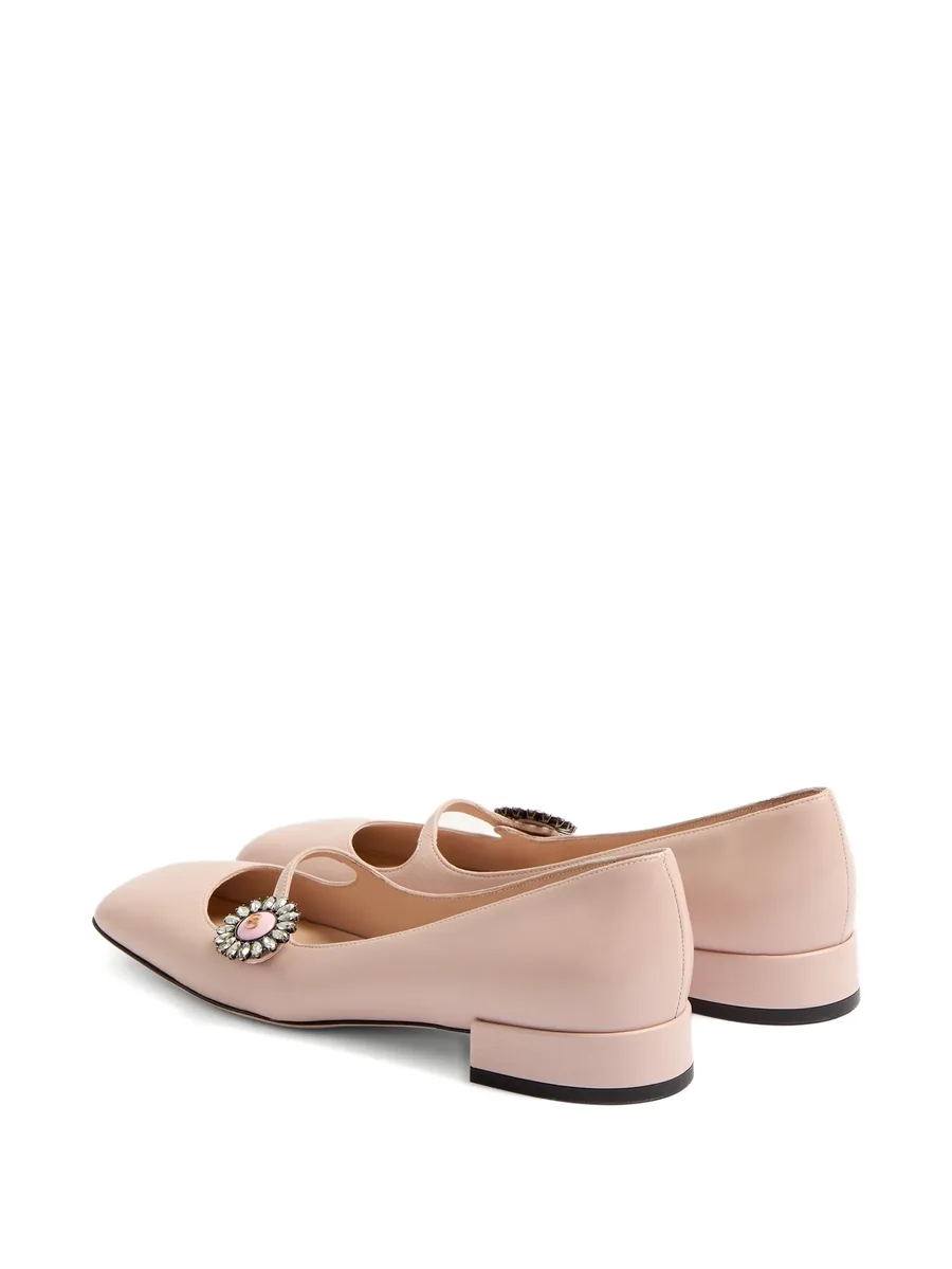Mary-Jane ballet leather ballerina shoes 5